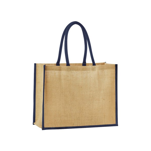 Westford Mill Classic Shopper Bag One Size Natur/Marinblå Natural/Navy One Size