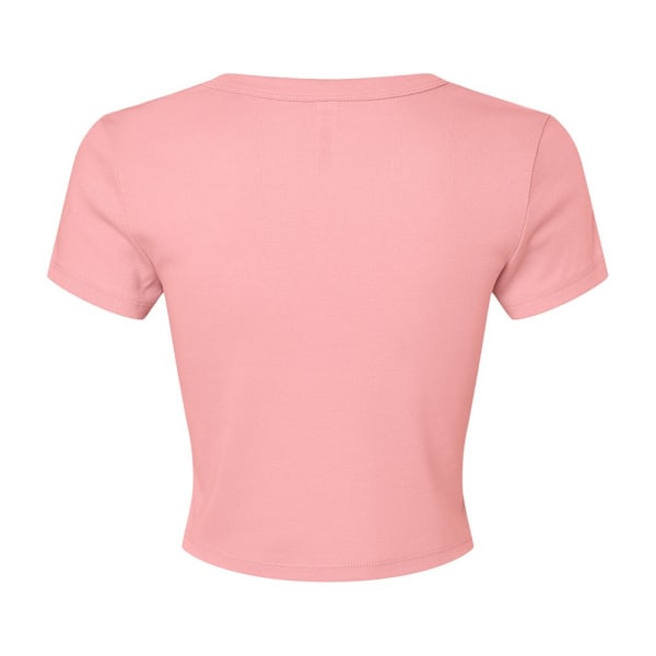 Bella + Canvas Dam Micro-Rib Crop Top L Solid Pink Solid Pink L