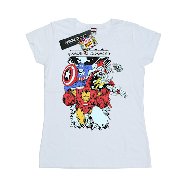 Marvel Dam/Kvinnor Seriefigurer Bomull T-shirt M Vit White M