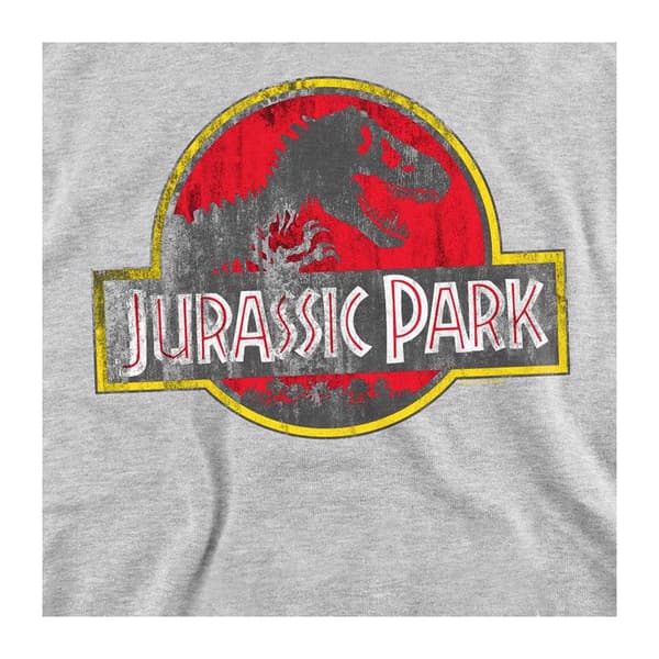 Jurassic Park Unisex Vuxen Distressed Logotyp Tröja S Athletic Athletic Heather S