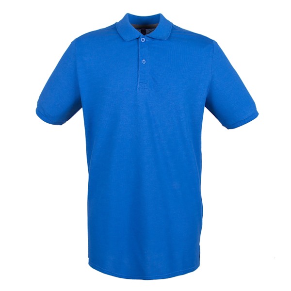 Henbury Herr Modern Fit Bomull Pique Poloskjorta L Royal Royal L