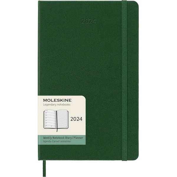 Moleskine 12M veckoplanerare L One Size Myrtle Green Myrtle Green One Size