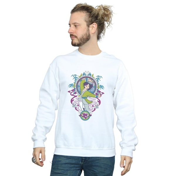 Disney Herr Mulan Ornamental Sweatshirt XL Vit White XL