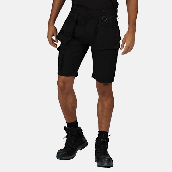 Regatta Mens Tactical Incursion Cargo Shorts 34R Svart Black 34R