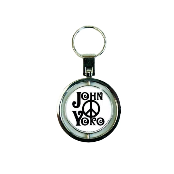 John Lennon Spinner Nyckelring One Size Svart/Vit Black/White One Size