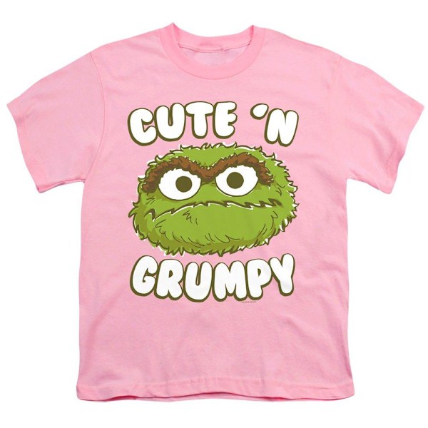 Sesame Street Barnens/Barnens Söta N Grumpy T-Shirt 7-8 År Azalea Azalea 7-8 Years