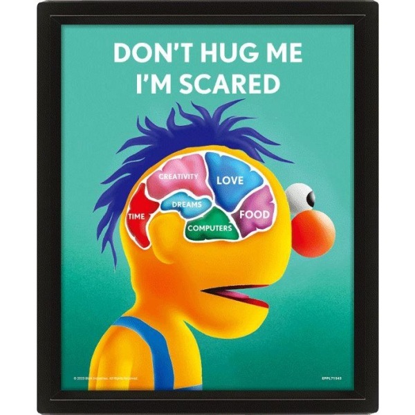 Don´t Hug Me I´m Scared Vad Tänker Du På 3D-utskrift 10 tum x 8 tum Multicoloured 10in x 8in