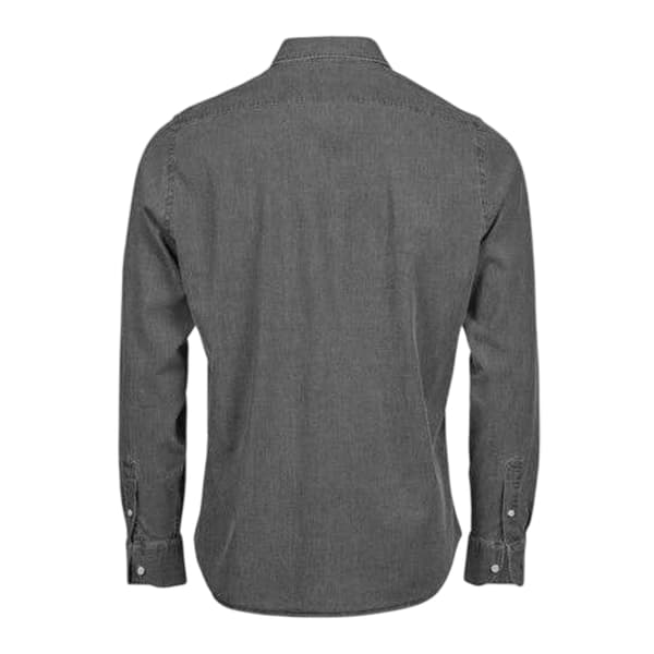 Tee Jays Herr Denimskjorta S Svart Denim Black Denim S