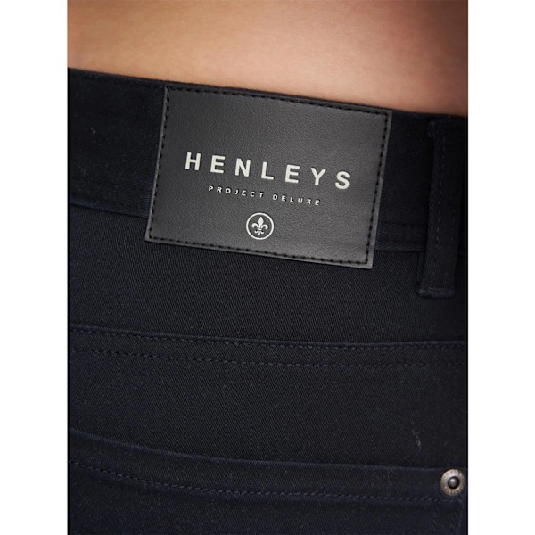 Henleys Herr Visit Chinos 32S Svart Black 32S