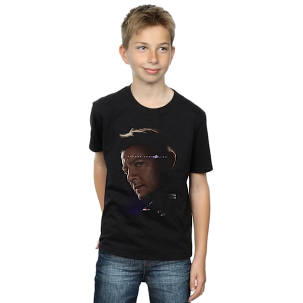 Marvel Pojkar Avengers Endgame Avenge The Fallen Hawkeye T-Shirt Black 7-8 Years