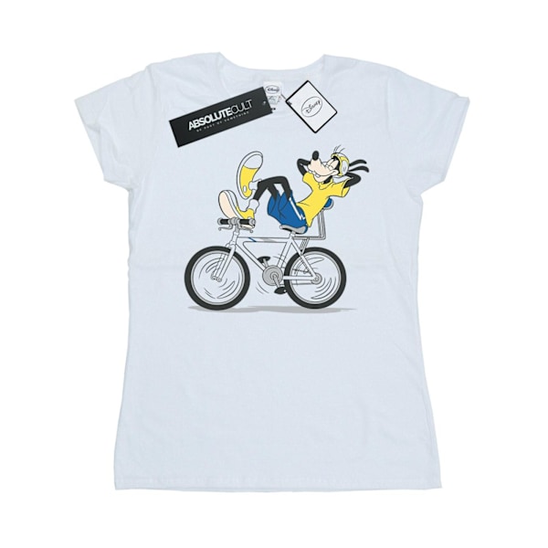 Disney Dam/Kvinnor Goofy Tour De Goofy Bomull T-shirt XXL Vit White XXL