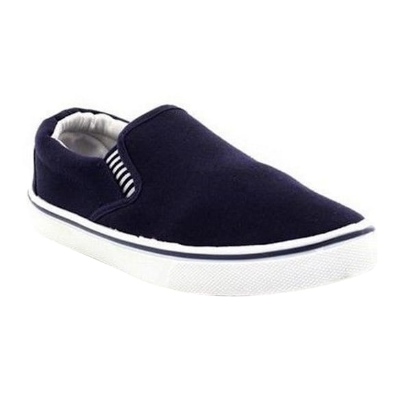 Dek Gusset Casual Canvas Yachting Shoes 7 UK Marinblå Navy Blue 7 UK