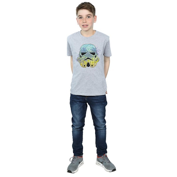 Star Wars Boys Command Stormtrooper Hawaiian T-Shirt 5-6 år Sports Grey 5-6 Years