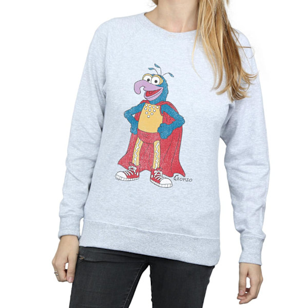 The Muppets Dam/Damer Classic Gonzo Heather Sweatshirt L Han Heather Grey L