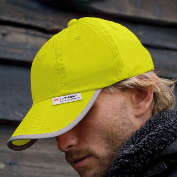 Result Unisex High-Vis Baseball Cap (3M) (2-pack) One Size H Hi-Vis Yellow One Size