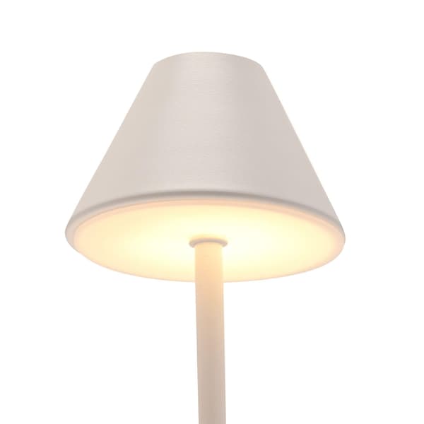 Hestia Matt Putty Vit USB LED Touch Bordslampa - Medium One S White One Size