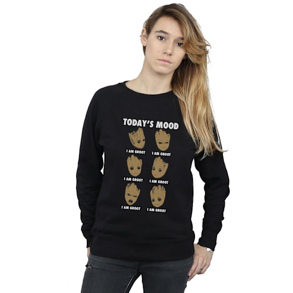 Guardians Of The Galaxy Dam/Damer Idag Humör Groot Tröjor Black XL