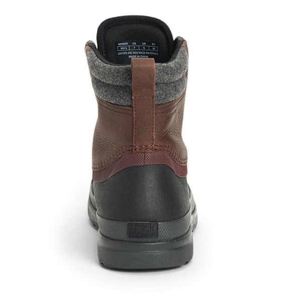 Muck Boots Dam/Dam Original Duck Lace Läder Wellington Walnut Brown/Brown 5 UK