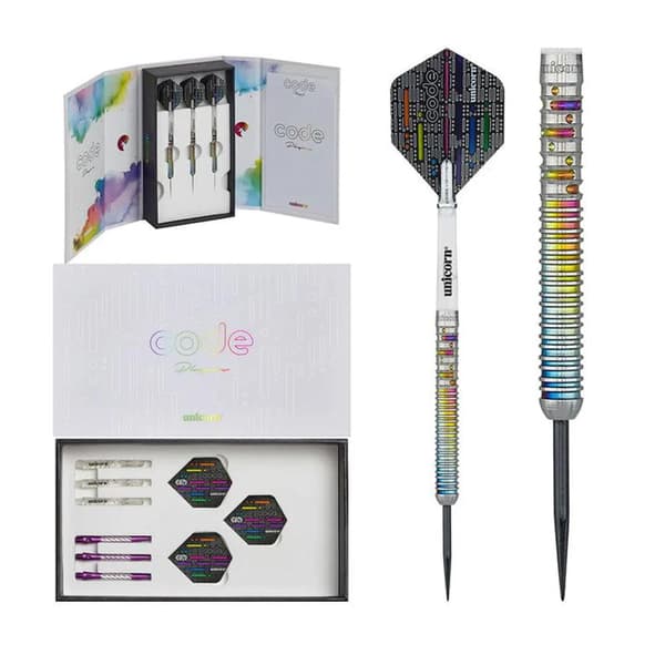 Unicorn Code DNA Rainbow Darts Set 20g Silver Silver 20g