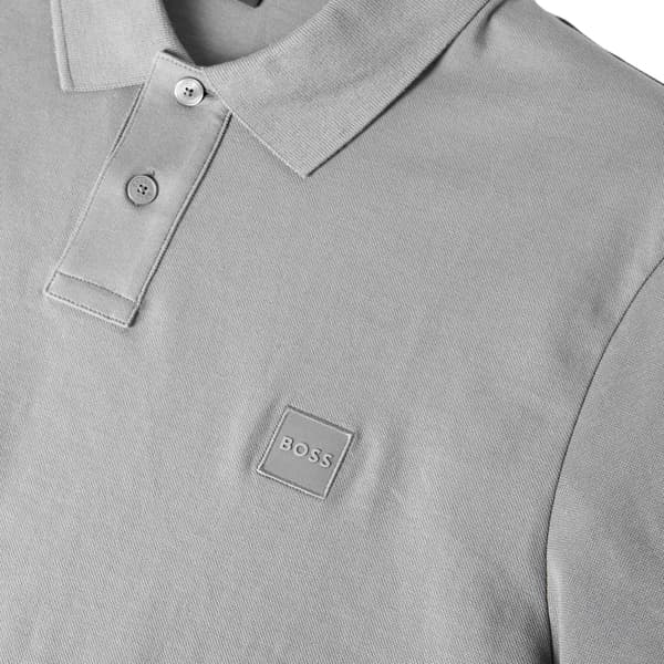 Boss Herr Passenger Box Logo Pikétröja M Grå Grey M