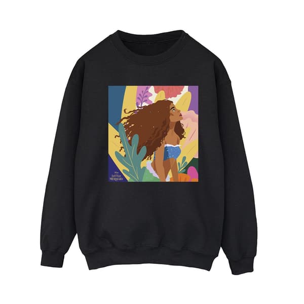 Den lilla sjöjungfrun Dam/Kvinnor Sweatshirt M Vit White M