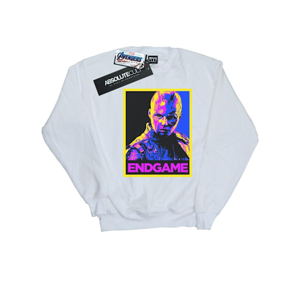 Marvel Mens Avengers Endgame Nebula Poster Sweatshirt XL Vit White XL