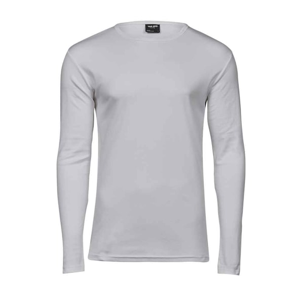 Tee Jays Herr Interlock Långärmad T-shirt M Vit White M