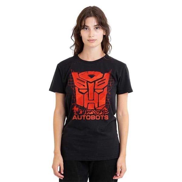 Transformers Dam/Flickor Generations Tech Autobot Ikon Logotyp T-shirt Black M