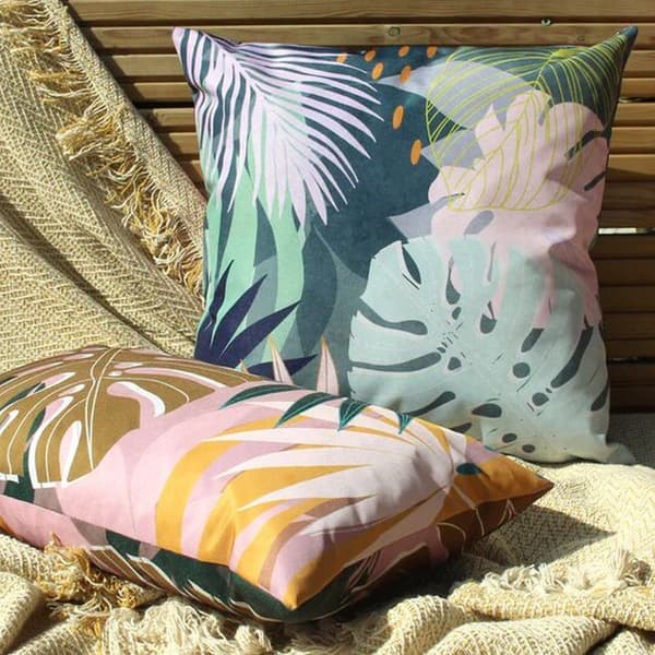 Furn Leaf Utomhus Kuddfodral En Storlek Blush Blush One Size