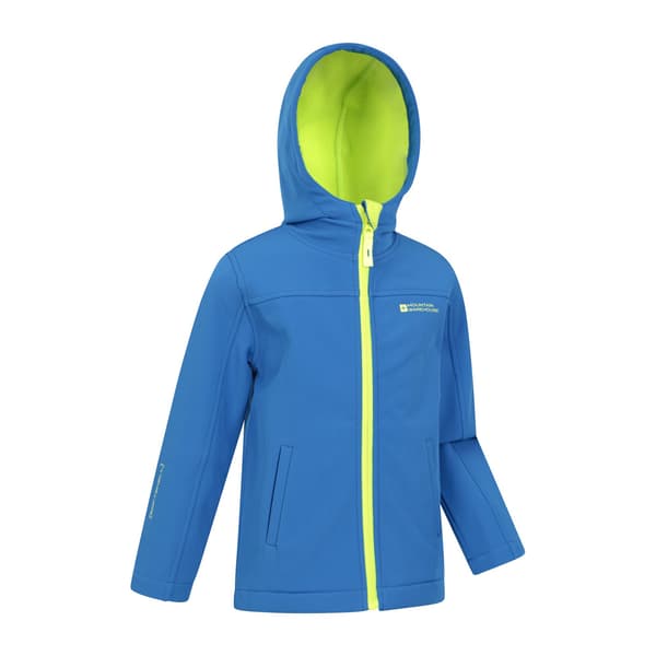 Mountain Warehouse Barn/Barn Vattenavvisande Soft Shell Jacka Cobalt 3-4 Years