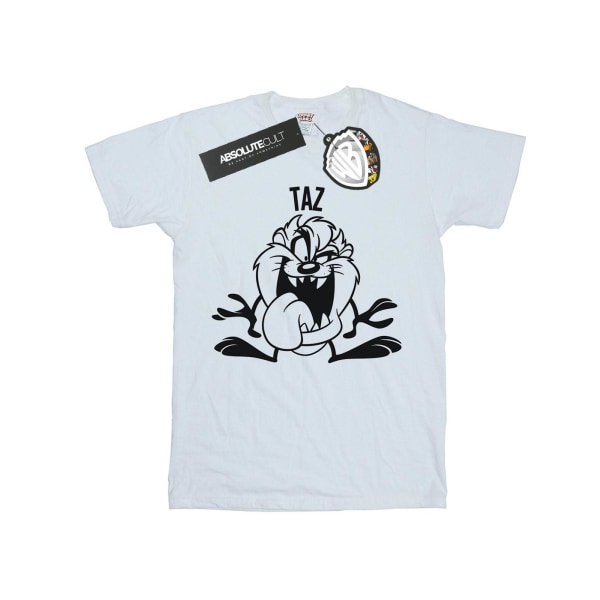 Looney Tunes Taz Stor Huvud T-shirt S Vit White S