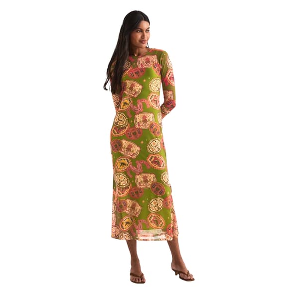Never Fully Dressed Dam Maxi Klänning 8 UK Oliv Olive 8 UK