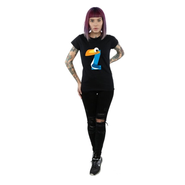 Disney Alfabet för Dam/Dam Z är för Zazu T-shirt i bomull L Bl Black L