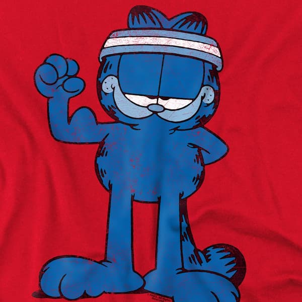 Garfield Herr Got Gains T-shirt S Röd Red S