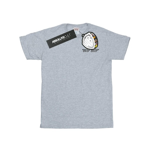 Looney Tunes Girls Beep Beep Brösttryck Bomull T-shirt 9-11 år Sports Grey 9-11 Years