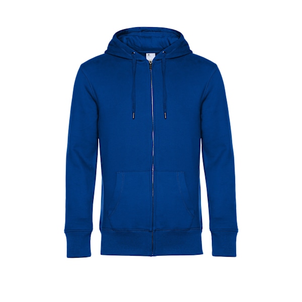 B&C Herr King Zipped Hooded Sweat L Royal Blue Royal Blue L