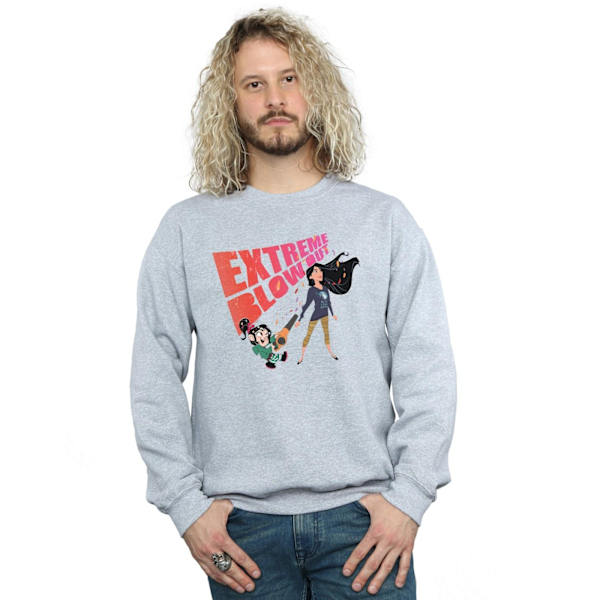 Disney Herr Wreck It Ralph Pocahontas Och Vanellope Sweatshirt Sports Grey 5XL