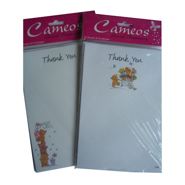 Cameos Tackkort (20-pack) One Size Vit White One Size