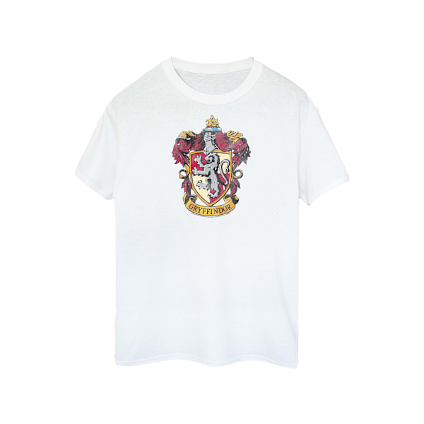Harry Potter T-shirt i bomull för män, Gryffindor, L, vit White L