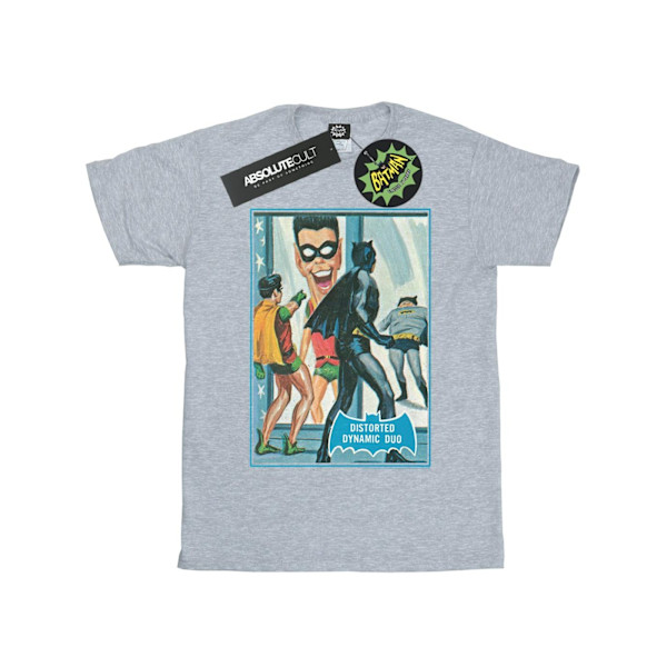 DC Comics Girls Batman TV-serie Dynamisk Duo Bomull T-shirt 9-1 Sports Grey 9-11 Years