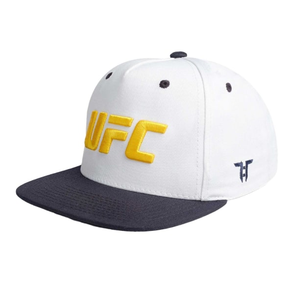 Tokyo Time Unisex Vuxen Retro Sport UFC-logotyp Cap One S White/Black/Yellow One Size