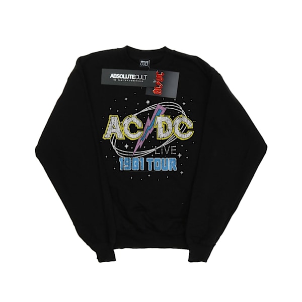 AC/DC Girls 1981 Live Tour Sweatshirt 7-8 år Svart Black 7-8 Years
