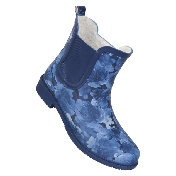 Mountain Warehouse Damskor/Dam Stövlar i Gummi med Blommönster Dark Blue 4 UK