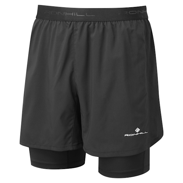 Ronhill Tech 5 Twin Shorts S Svart Black S