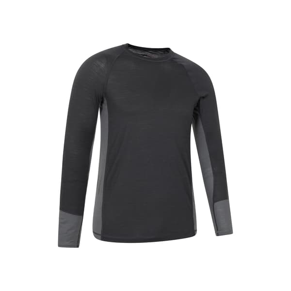 Mountain Warehouse Långärmad underställströja för män S Charcoal Charcoal S