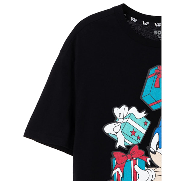 Sonic The Hedgehog Herr Present Jul T-shirt XL Svart Black XL