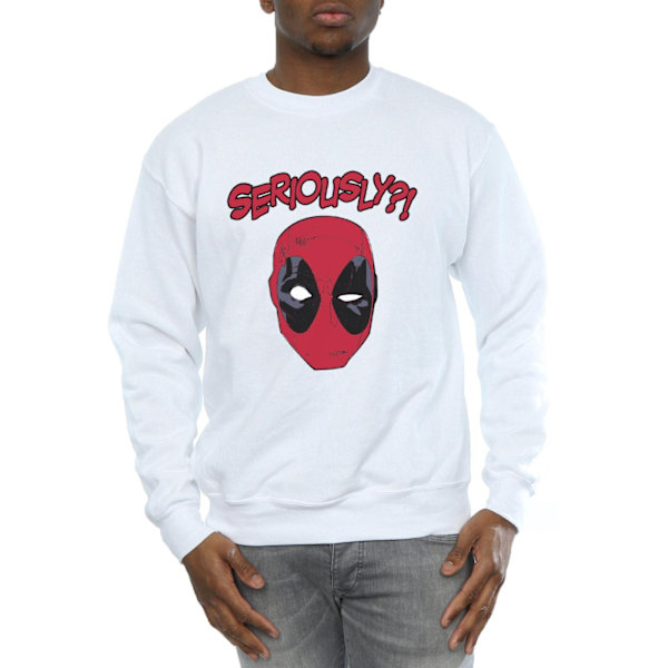 Marvel Deadpool Seriously Sweatshirt M Vit White M