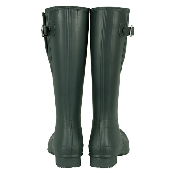 Hunter Original Adjustable Side Tabs Wellington Boots 10 U för män Dark Olive 10 UK