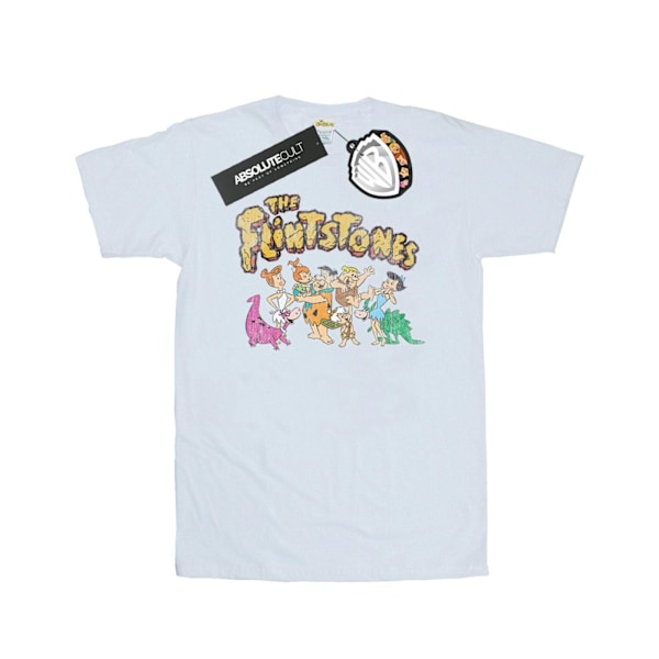 The Flintstones Herrgrupp Distressed T-Shirt M Vit White M