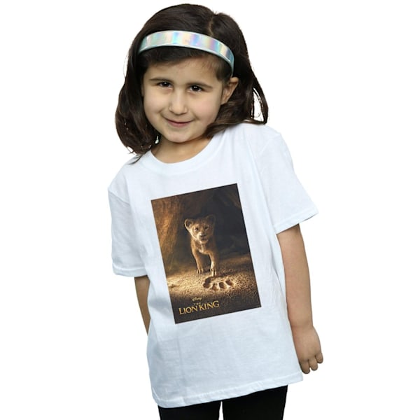 Disney Flickor Lejonkungen Film Simba Poster Bomulls T-shirt 12 White 12-13 Years